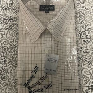 Men's Cream Checkered Shirt